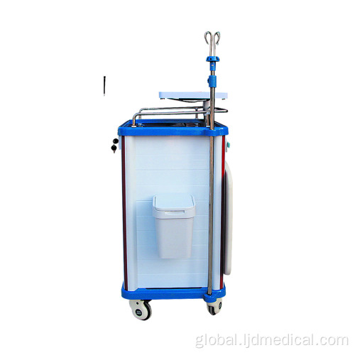 Drug Emergency Trolley in Hospital Furniture Mobile Hospital Emergency Trolley with Wheels Supplier